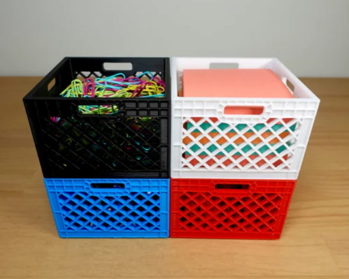 Milk Crate Organizer 4pk