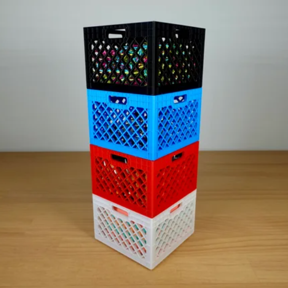 Milk Crate Organizer 4pk